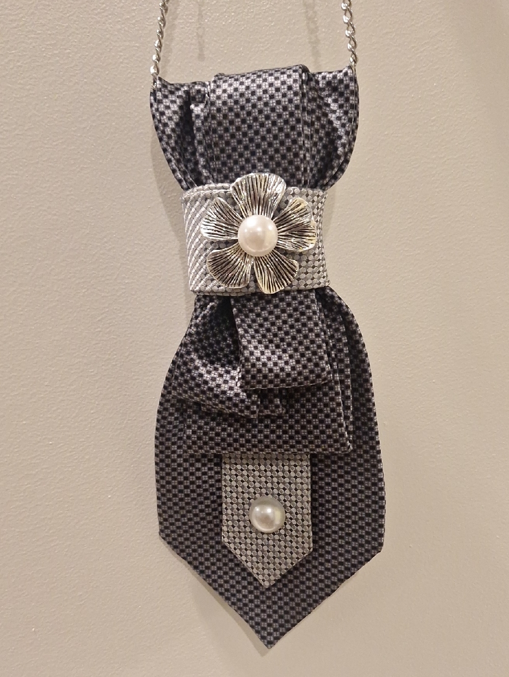 Evan Picone Upcycled Necktie Necklace